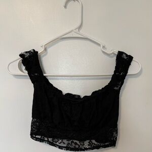 PacSun Black Lace Crop Top